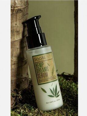 NEW Soo'AE Hemp Dreams Serum for Dry & Dehydrated Face Moisturizer Anti-Aging